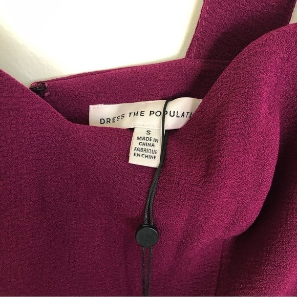 Nwt Dress The Population Womens Nicole Sheath Dress Pink Slit Midi Sleeveless - Picture 7 of 10